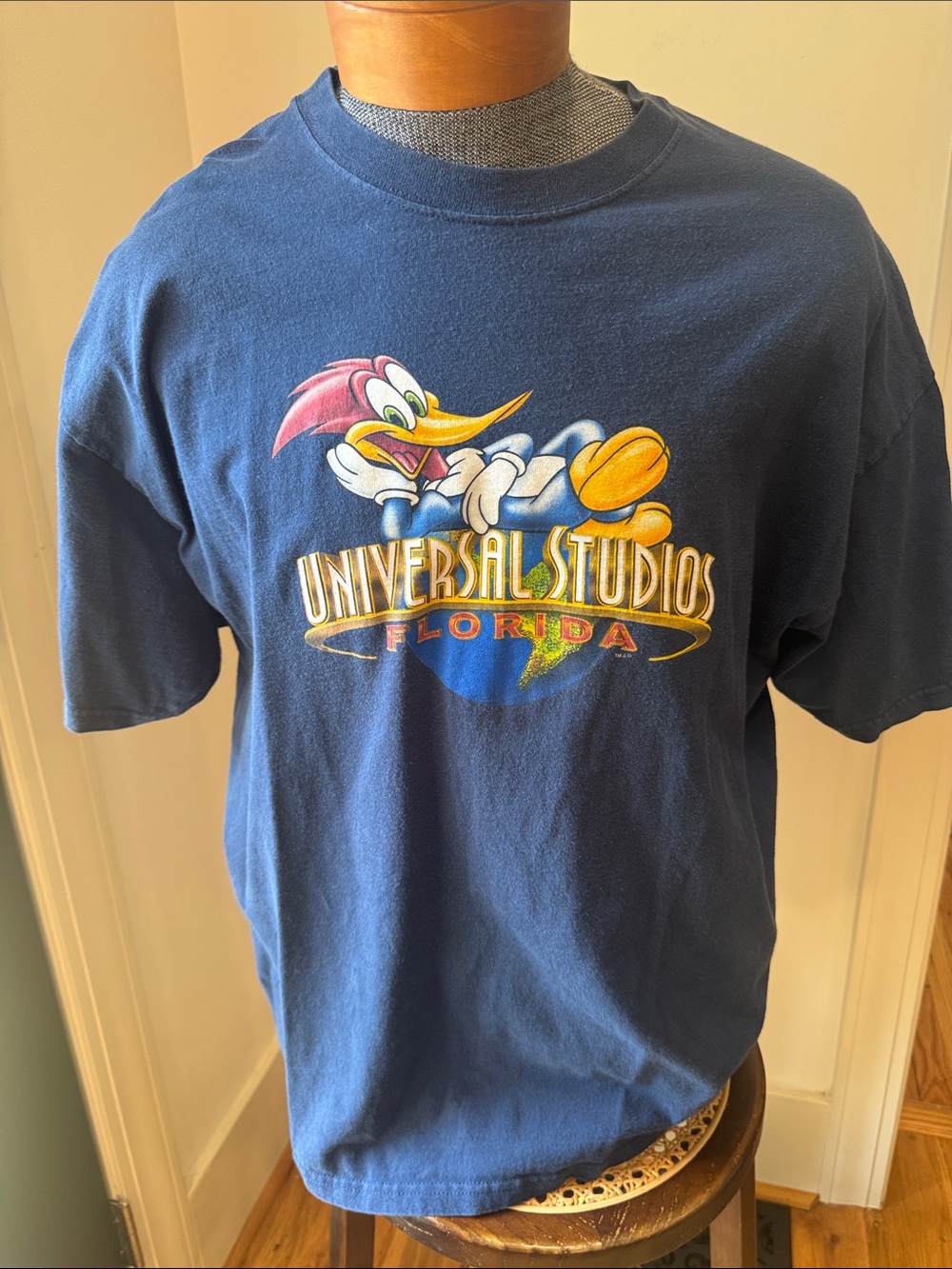 Vintage 90s Universal Studios Florida Woody Woodpecker Cotton Graphic T-Shirt XL